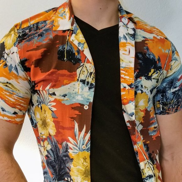 Other - Zara Man Hawaiian Short-sleeve Shirt